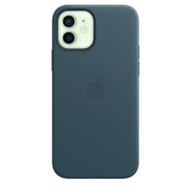 Apple Leather MagSafe Case Navy Blue